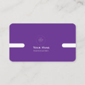 Minimalistische QL-Visitenkarte Visitenkarte (Rückseite)