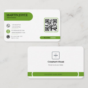 Minimalistische QL-Visitenkarte Visitenkarte