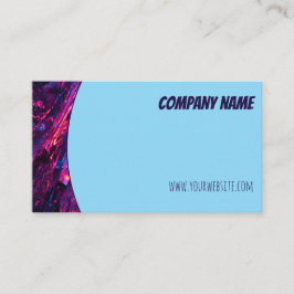 Minimalistische QR Blue lila Blue Business Card Visitenkarte