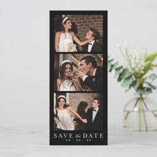 Minimalistische QR-Code-Fotobooth-Hochzeit Save The Date