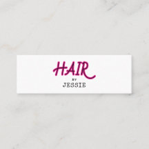 Minimalistische QR Code Haarstylist Mini-Visitenka