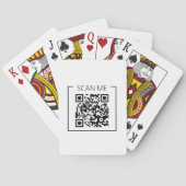 Minimalistische QR-Code-Scan-Mich-Unternehmenskart Spielkarten (Rückseite)