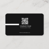 Minimalistische QR-Code Visitenkarte (Rückseite)
