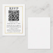 Minimalistische QR Gold Frame UAWG Begleitkarte (Vorne/Hinten)