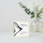 Minimalistische Quadratische Visitenkarte (Stehend Vorderseite)