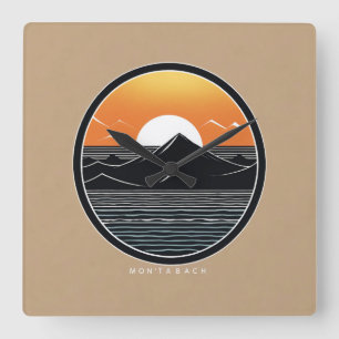 Minimalistische Quadratische Wanduhr