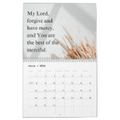 Minimalistische Rabbanas dua Kalender (Mär 2026)