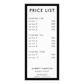 Minimalistische Racing Card Werbekarte (Vorne)