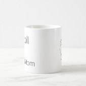 Minimalistische Ragdoll-Katze Personalisierte Name Kaffeetasse (Mittel)