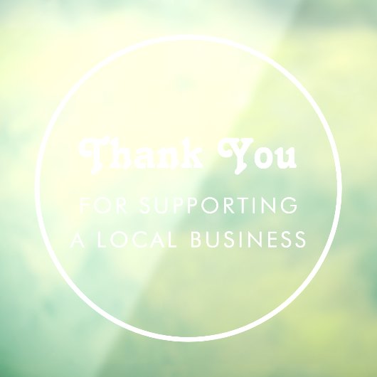 Minimalistische Rahmen dank lokaler Branding Fensteraufkleber (Blatt 3)