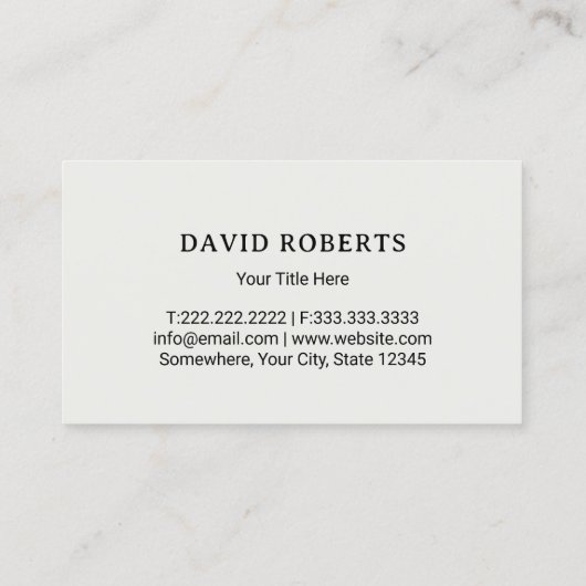 Minimalistische Rasenpflege und Landschaftsschutz Visitenkarte (Rückseite)