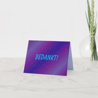 Minimalistische Raumfahrt Dankeskarten - Dankeskarte