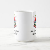Minimalistische Red Educator/Lehrerbücher personal Kaffeetasse (Mittel)