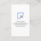 Minimalistische Red Lines Dot Structure Engineerin Visitenkarte (Rückseite)