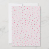 Minimalistische Red Mertive Feier Einladung (Rückseite)