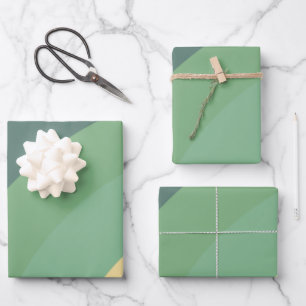 Minimalistische Regenbogenstreifen handgefertigt Geschenkpapier Set