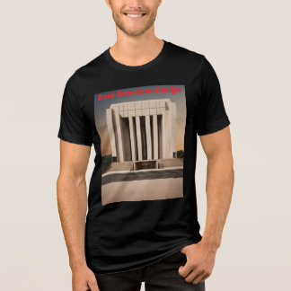 Minimalistische Regierungssäulen Bella+Canvas Tri-Blend Shirt