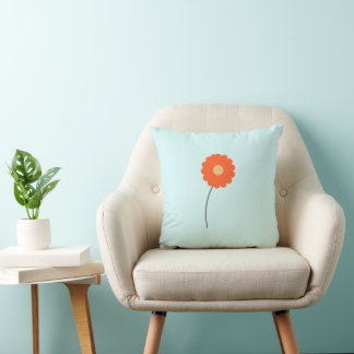 Minimalistische Retro-Blumen-Wurfkissen Kissen
