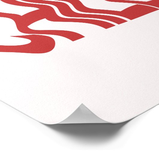 Minimalistische Retro 'Chill' Wavy Text Trendy Poster (Ecke)