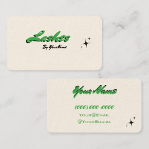 Minimalistische Retro-Geschäftskarten Visitenkarte