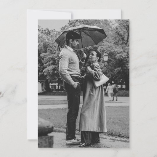 Minimalistische Retro-Grüne Typografie-Hochzeit Einladung (Rückseite)