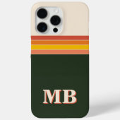 Minimalistische Retro-Streifen Case-Mate iPhone Hülle (Rückseite)