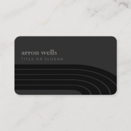 Minimalistische Retro Strip Waves Visitenkarte