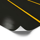 Minimalistische Retro-Wand Poster (Ecke)