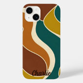Minimalistische Retro Waves Case-Mate iPhone Case (Rückseite)