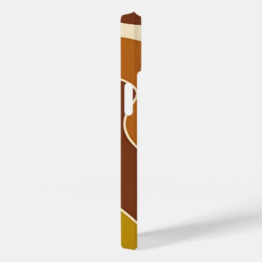 Minimalistische Retro Waves Case-Mate iPhone Case (Rückseite / Rechts)