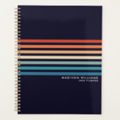 Minimalistische Retrostreifen Planer (Vorderseite)