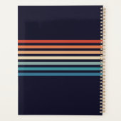 Minimalistische Retrostreifen Planer (Rückseite)