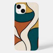 Minimalistische Retrowellen Case-Mate iPhone Hülle (Rückseite)