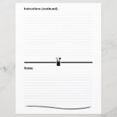 Minimalistische Rezept-Cookbook-Seite (Rückseite)