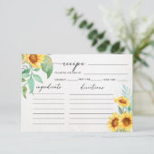 Minimalistische Rezeptur für Sonnenblumen (Stehend Vorderseite)