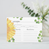 Minimalistische Rezeptur für Sonnenblumen (Stehend Vorderseite)