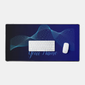 Minimalistische Rhytmwellen Harmonische Lebenskraf Schreibtischunterlage (Tastatur & Maus)