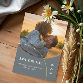 Minimalistische Ringe "Save the Date" Einladung