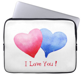Minimalistische Romantik I Liebe Sie hören Laptopschutzhülle
