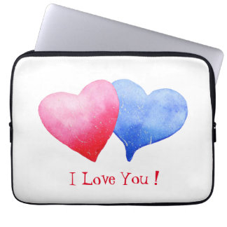 Minimalistische Romantik I Liebe Sie hören Laptopschutzhülle