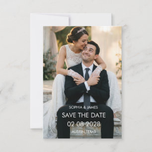Minimalistische Romantische Foto SAVE THE DATE