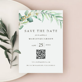 Minimalistische romantische Hochzeit von Greenery  Save The Date