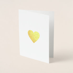 Minimalistische romantische Liebe Folienkarte