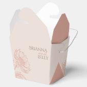 Minimalistische Rosa-Bläserei Geschenkschachtel (Geöffnet)