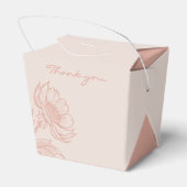 Minimalistische Rosa-Bläserei Geschenkschachtel (Rückseite)