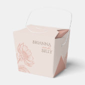 Minimalistische Rosa-Bläserei Geschenkschachtel (Vorderseite)