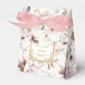 Minimalistische Rosa-Gold-Gastgeschenk Hochzeit Geschenkschachtel (Vorderseite)