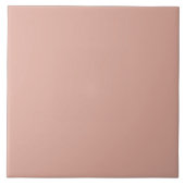 Minimalistische rosa Schlichte Solid Color Fliese (Vorderseite)