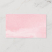 Minimalistische Rosa Schwarz-Windelraffinerie Begleitkarte (Rückseite)