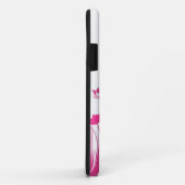 Minimalistische Rosa- und Weißmohnblüte Name Case-Mate iPhone Hülle (Hinten/Rechts)